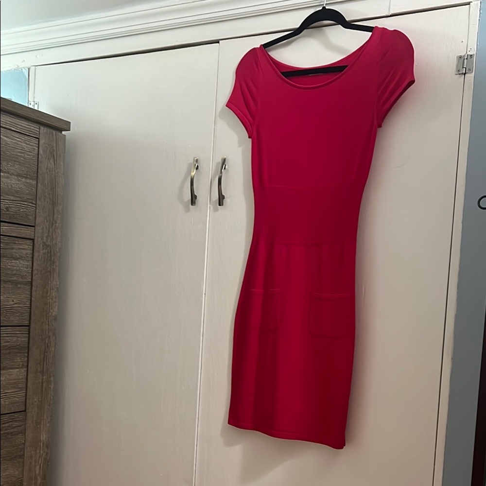 Hot Pink Bodycon Mini Dress for Cocktail Nights